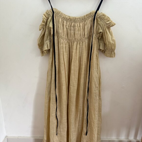 Linennaive La Luna 11 Dress in Old Lace Linen - Picture 5 of 5